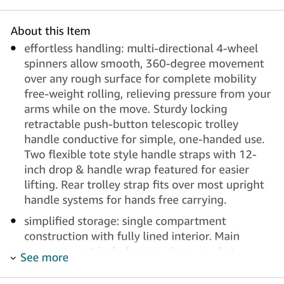 Like new Aimee kestenberg Florence 16” Twill 4-Wheel Underseat carry on - Picture 10 of 16